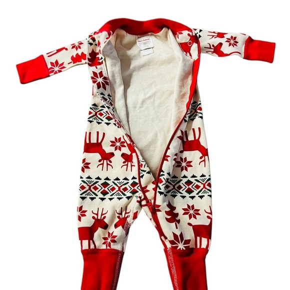 Hanna Andersson Unisex Infant Holiday Pajamas One Piece Size 0-3 Months - Picture 6 of 6